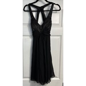 Vtg Fredericks Hollywood Mini Halter Dress Y2K Whimsigoth Fairy Grunge Prom Sz 6
